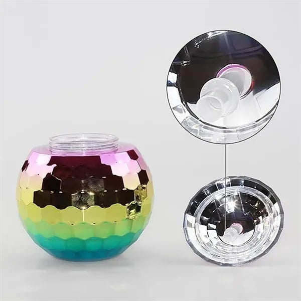 20 Oz Disco Ball Cup With Straw