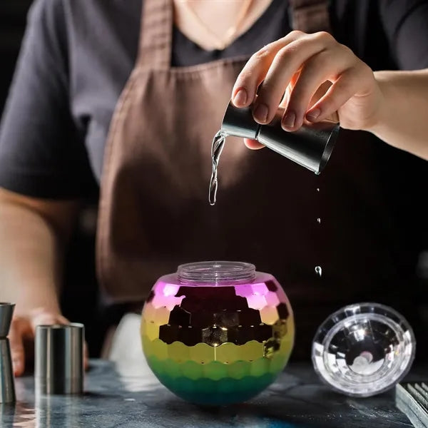 20 Oz Disco Ball Cup With Straw