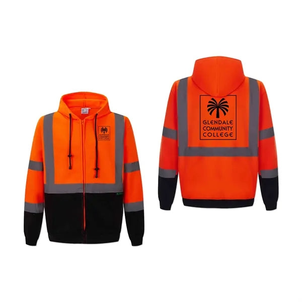 Full Zip Safety Fleece Hoodie Jacket