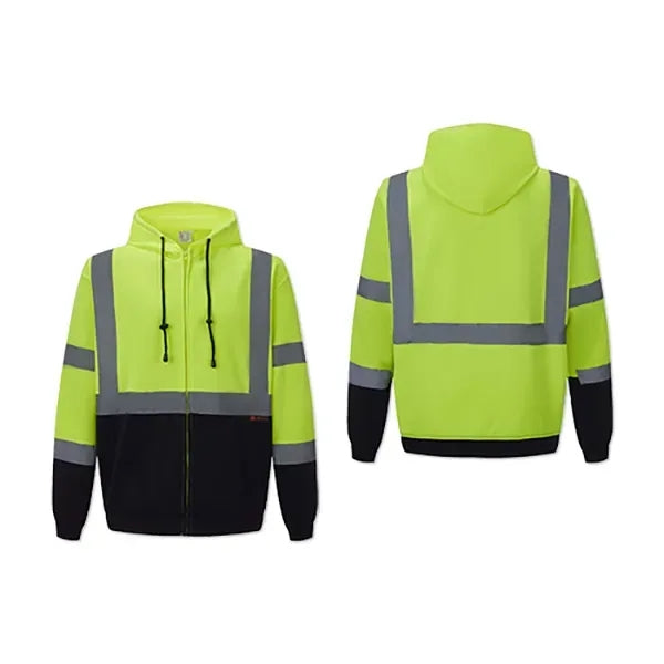 Full Zip Safety Fleece Hoodie Jacket