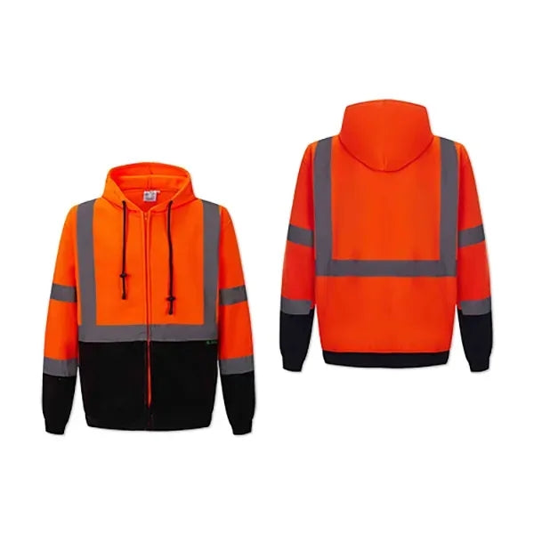 Full Zip Safety Fleece Hoodie Jacket