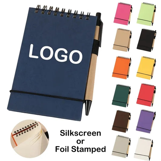 Eco Spiral Notebook Jotter With Pen