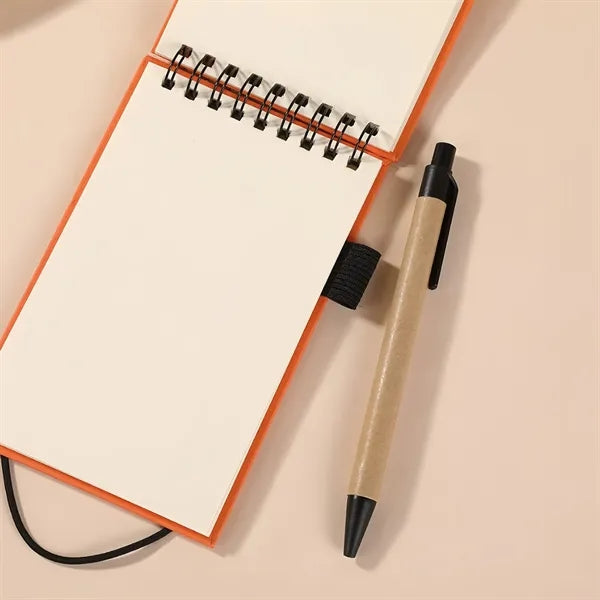 Eco Spiral Notebook Jotter With Pen