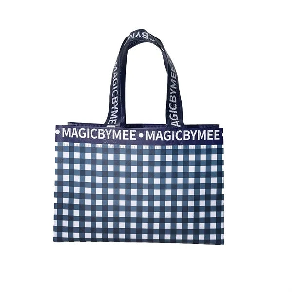 Non-woven Clothing Store Shopping Grid Handing Gift Bags