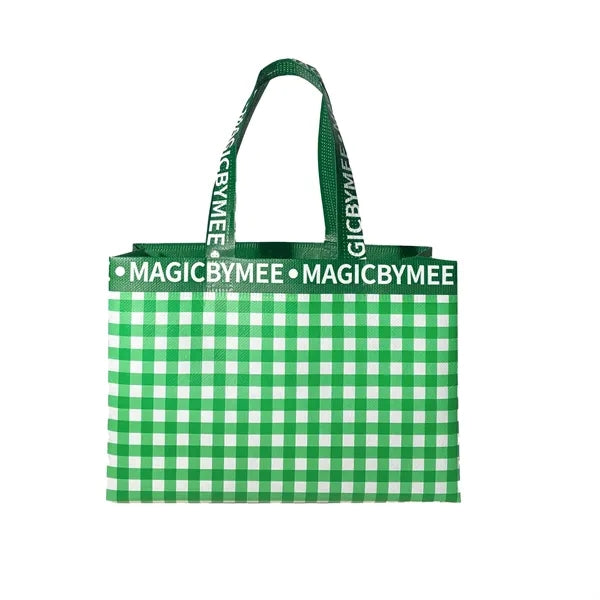 Non-woven Clothing Store Shopping Grid Handing Gift Bags