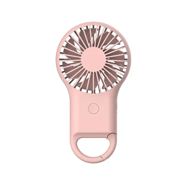 Rechargeable LED Fan With Carabiner