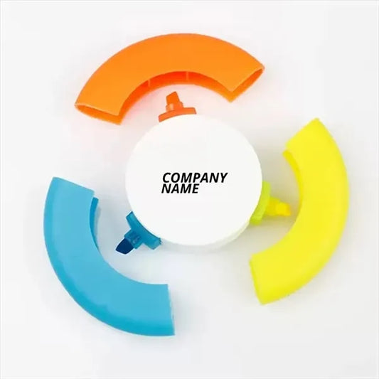 3 in 1 Circular Highlighter Pen