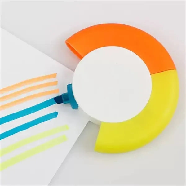 3 in 1 Circular Highlighter Pen