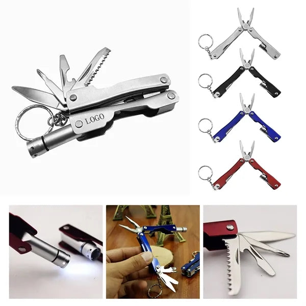 Mini Folding Multi-Function Pliers with Lamp