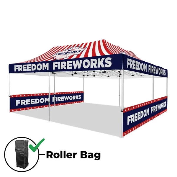20x20 Custom Canopy Tent w/ Half Side Walls