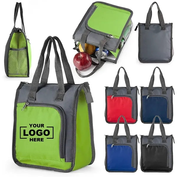 Oxford Cloth Insulated Lunch Tote Bag