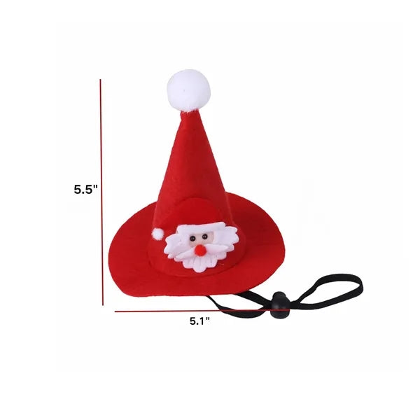 Pet Christmas Red Pointed Hat for Cats/Dogs