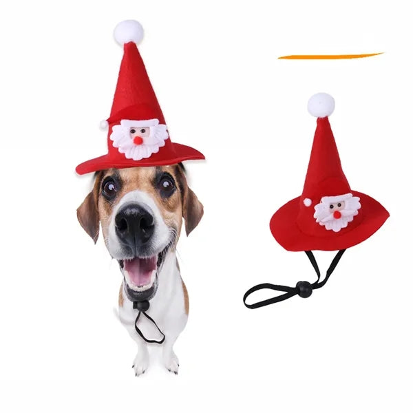 Pet Christmas Red Pointed Hat for Cats/Dogs