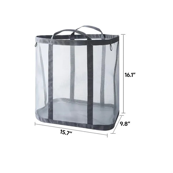 Large capacity foldable Nylon mesh laundry Basket