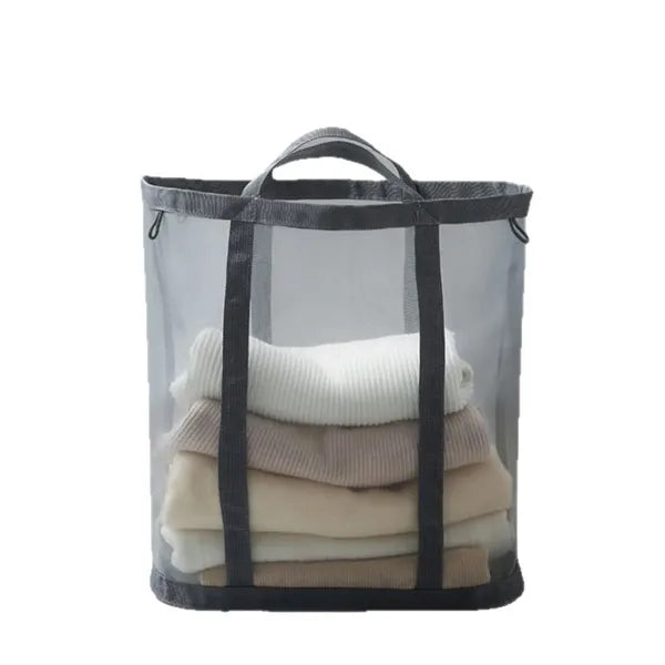 Large capacity foldable Nylon mesh laundry Basket