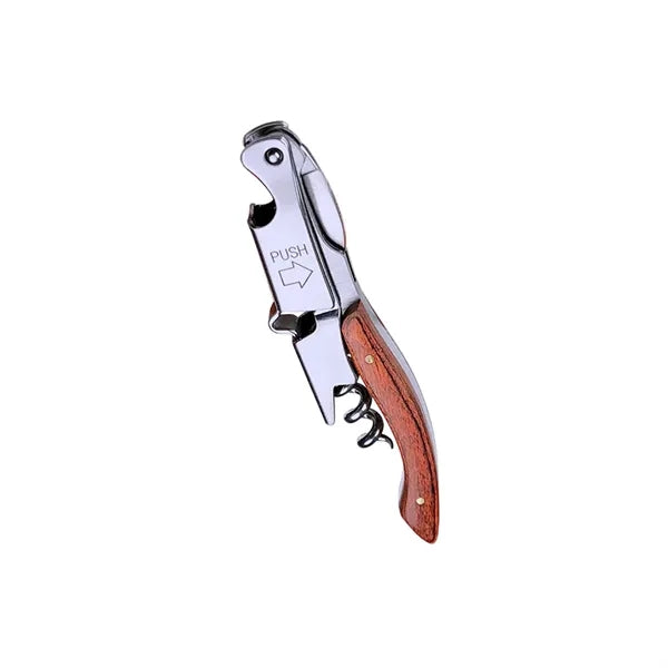 Professional Corkscrew Wine Opener With Curve Handle