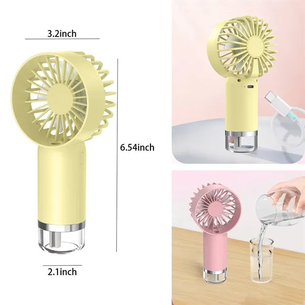 Rechargeable Handheld Spray Mini Fan