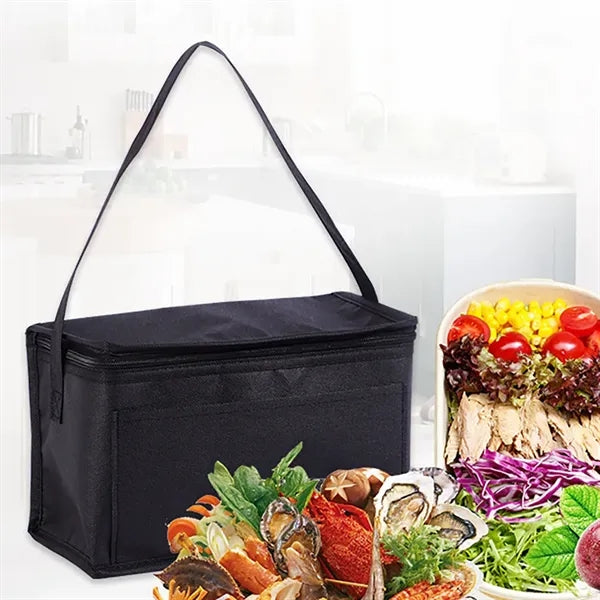 Oxford Cloth Insulated Lunch Tote Bag