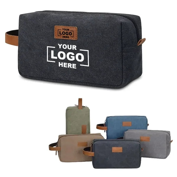 Canvas Toiletry Cosmetic Bag