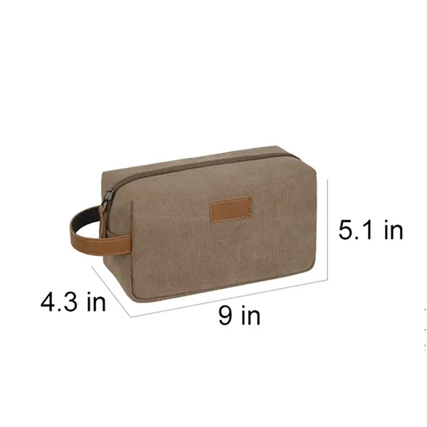 Canvas Toiletry Cosmetic Bag