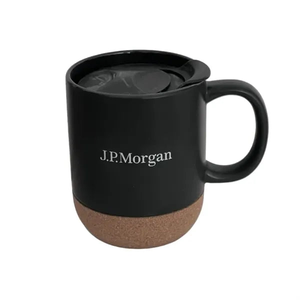 12oz Custom Ceramic Mug with Cork Base