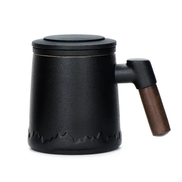 Premium 13.5oz Ceramic Office Mug with Tea Infuser