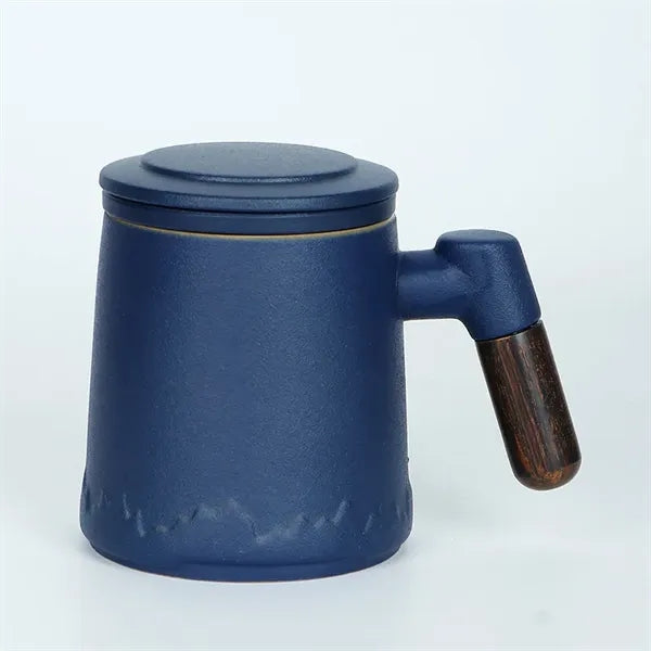 Premium 13.5oz Ceramic Office Mug with Tea Infuser