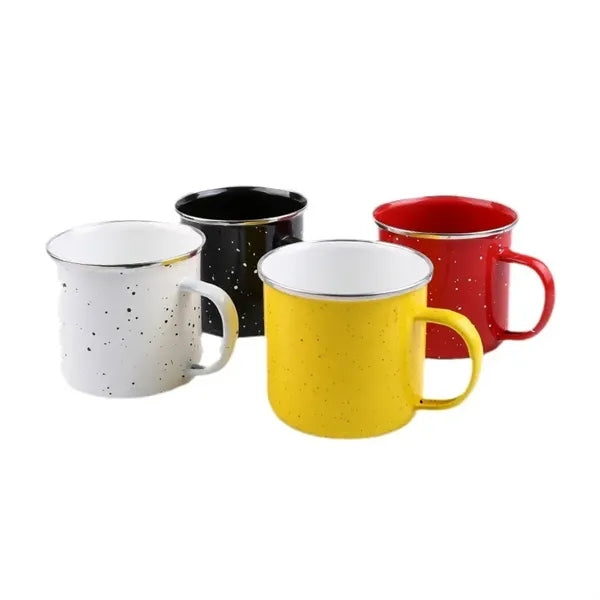 16oz Custom Enamel Camping Mug with Handle