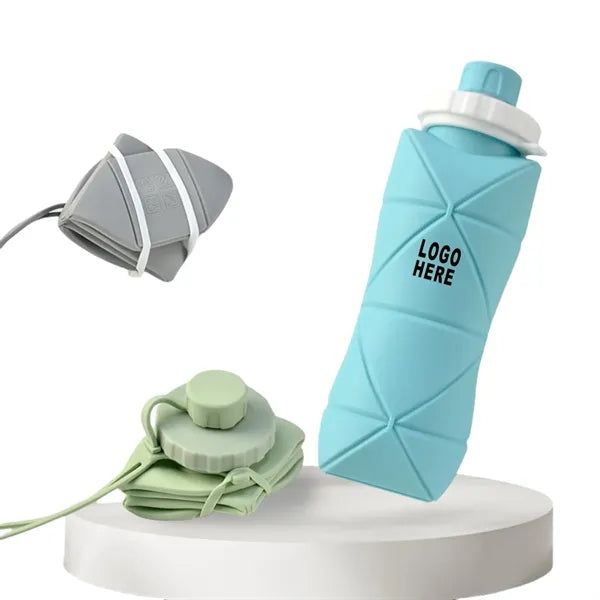 20oz Silicone Foldable Water Bottle