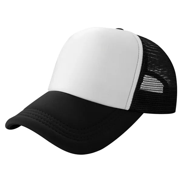 Curved Brim 5-Panel Foam And Mesh Trucker Hat