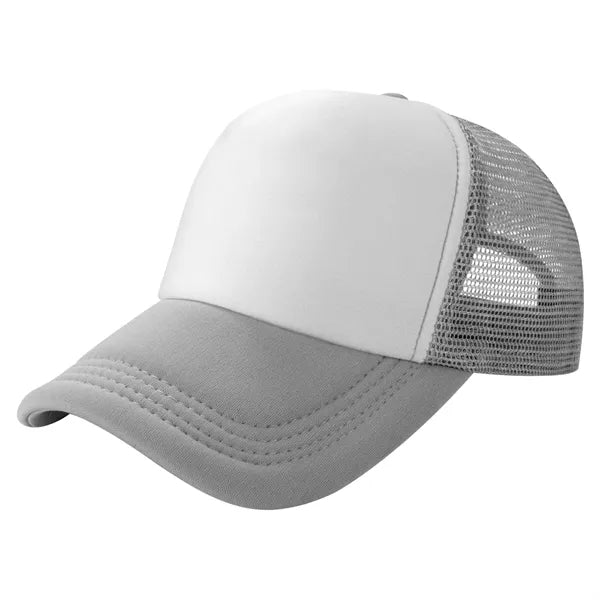 Curved Brim 5-Panel Foam And Mesh Trucker Hat