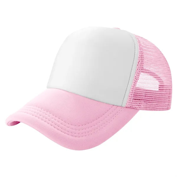 Curved Brim 5-Panel Foam And Mesh Trucker Hat