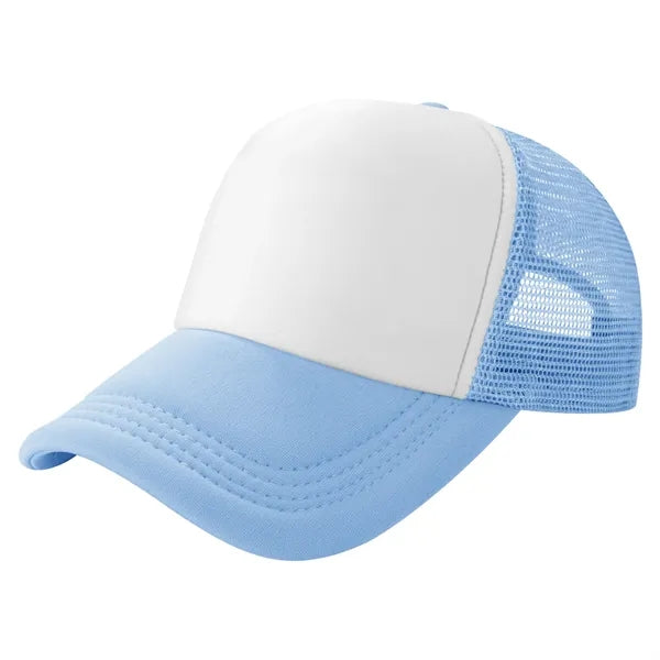 Curved Brim 5-Panel Foam And Mesh Trucker Hat