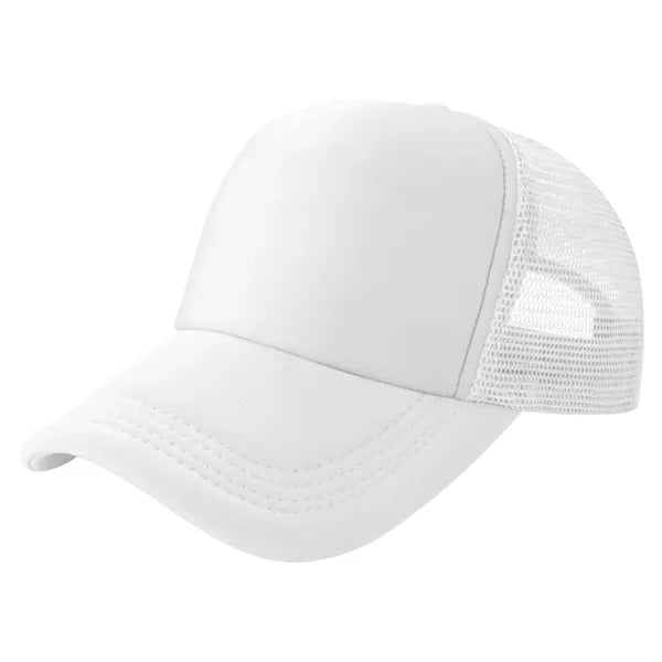 Curved Brim 5-Panel Foam And Mesh Trucker Hat