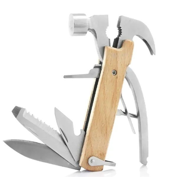 Multifunction Hammer Tool with Wooden Handle