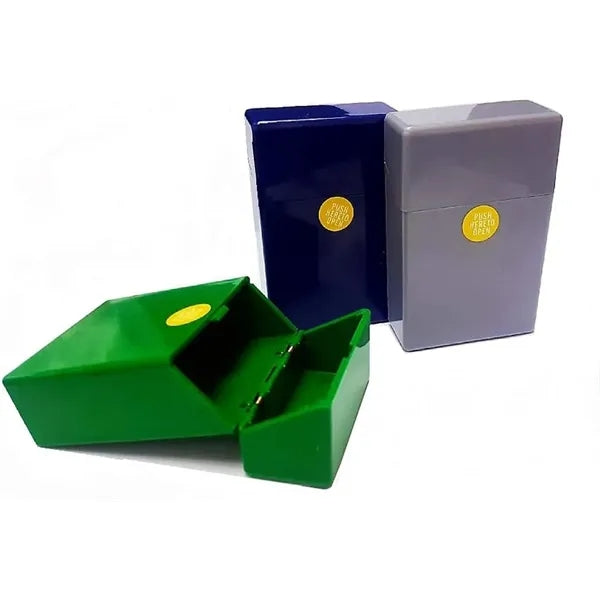 Flip Open Multi Color Plastic Cigarette Case