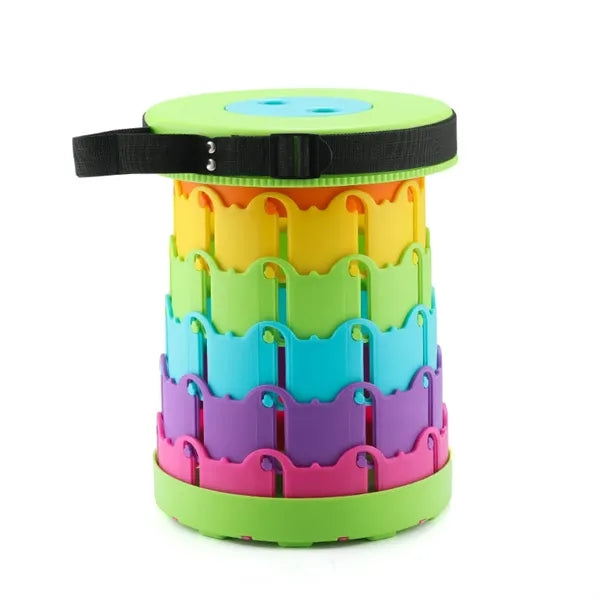 Rainbow Color Portable Telescoping Outdoor Stool