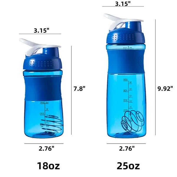 25oz Portable Fitness Shaker Bottle