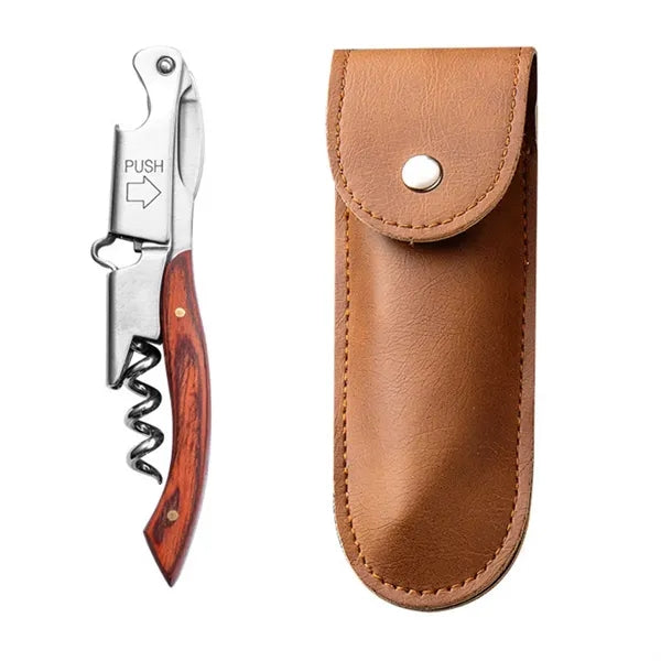 Mahogany Style Waiter's Corkscrew Wine Bottle Opener