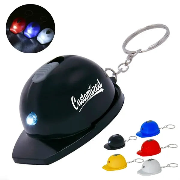 Hard Hat Bottle Opener LED with Keychain