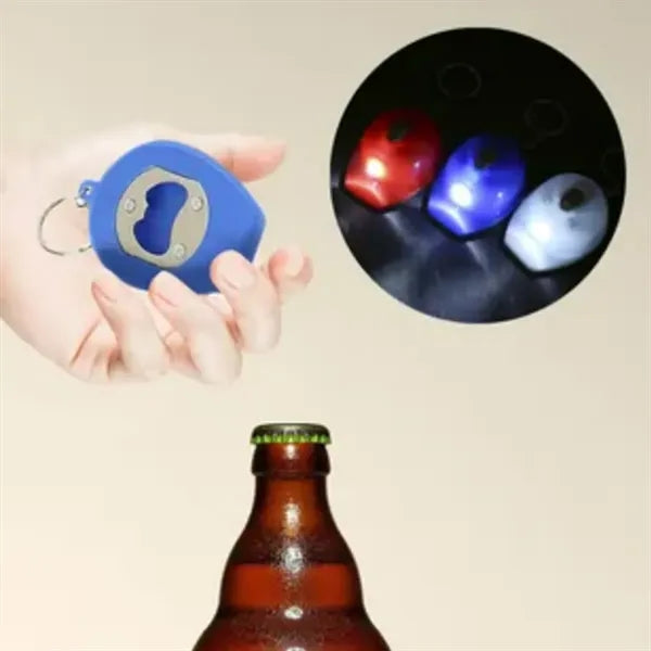 Hard Hat Bottle Opener LED with Keychain