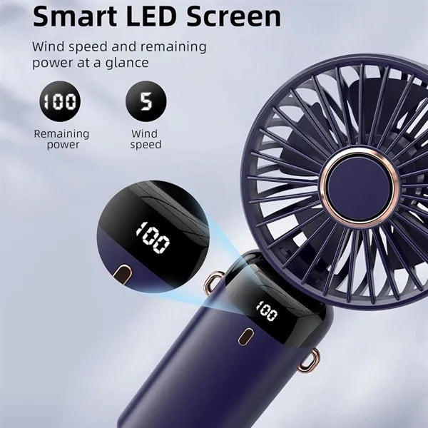 Portable Handheld Fan with Base
