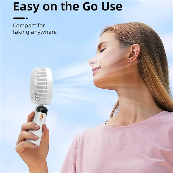 Portable Handheld Fan with Base