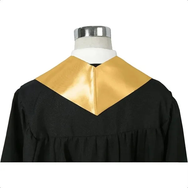 Graduation Stole with Satin Finish in Multiple Colors