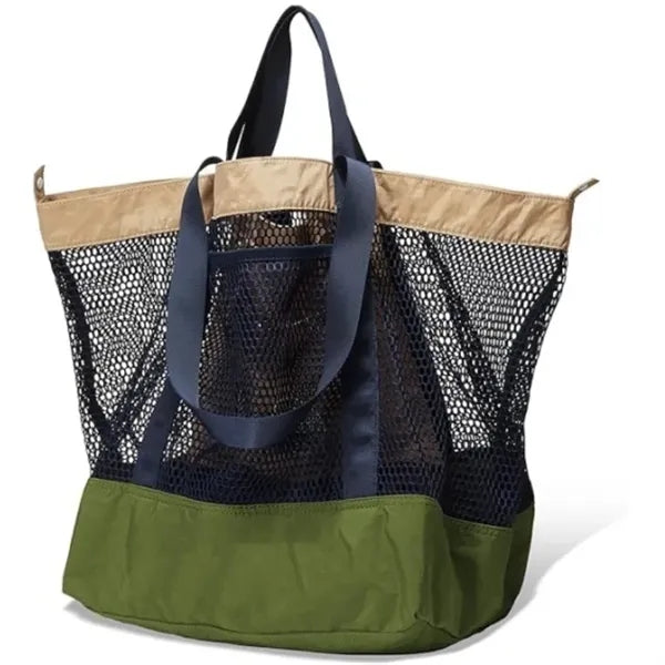 Lovey Summer Mesh Bag Large Capacity 2 Way Nylon