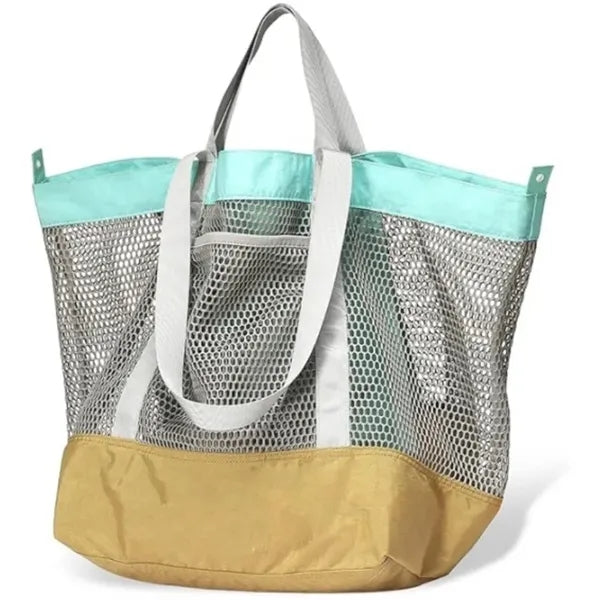 Lovey Summer Mesh Bag Large Capacity 2 Way Nylon