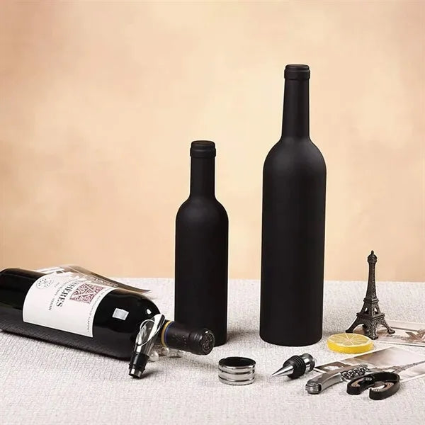 Champagne Bottle 5-Piece Wine Tool Set with Gift Case