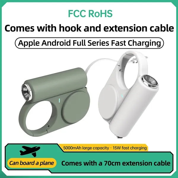 Charge On The Go Built-In Hook Wearable Mobile Battery