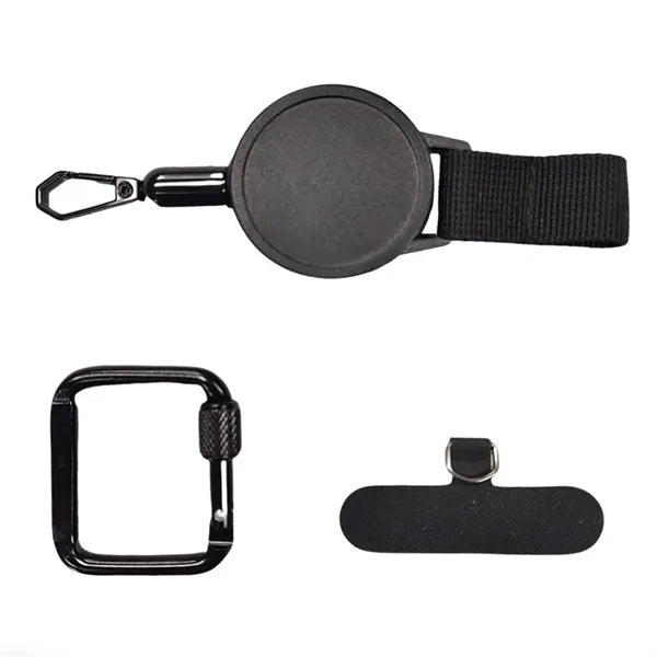 Retractable Key Chain Carabiner Clip Badge Reel Holder