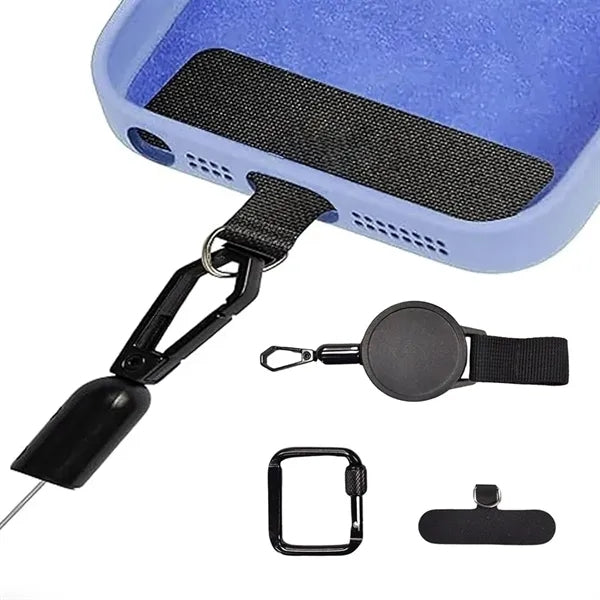 Retractable Key Chain Carabiner Clip Badge Reel Holder